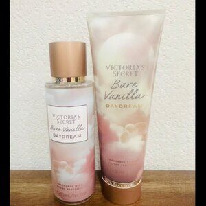 VICTORIA SECRETS BARE VANILLA DAYDREAM BODY MIST & LOTION SET - NWT